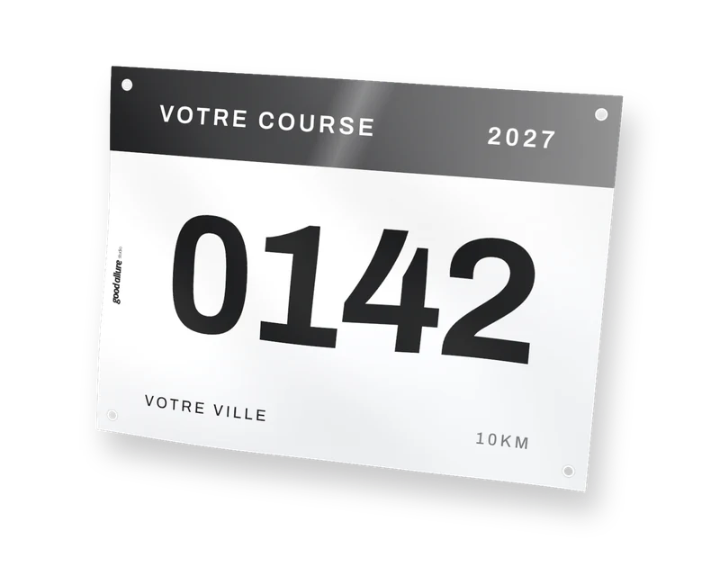 Dossard, en clair, rendu du studio GOOD ALLURE