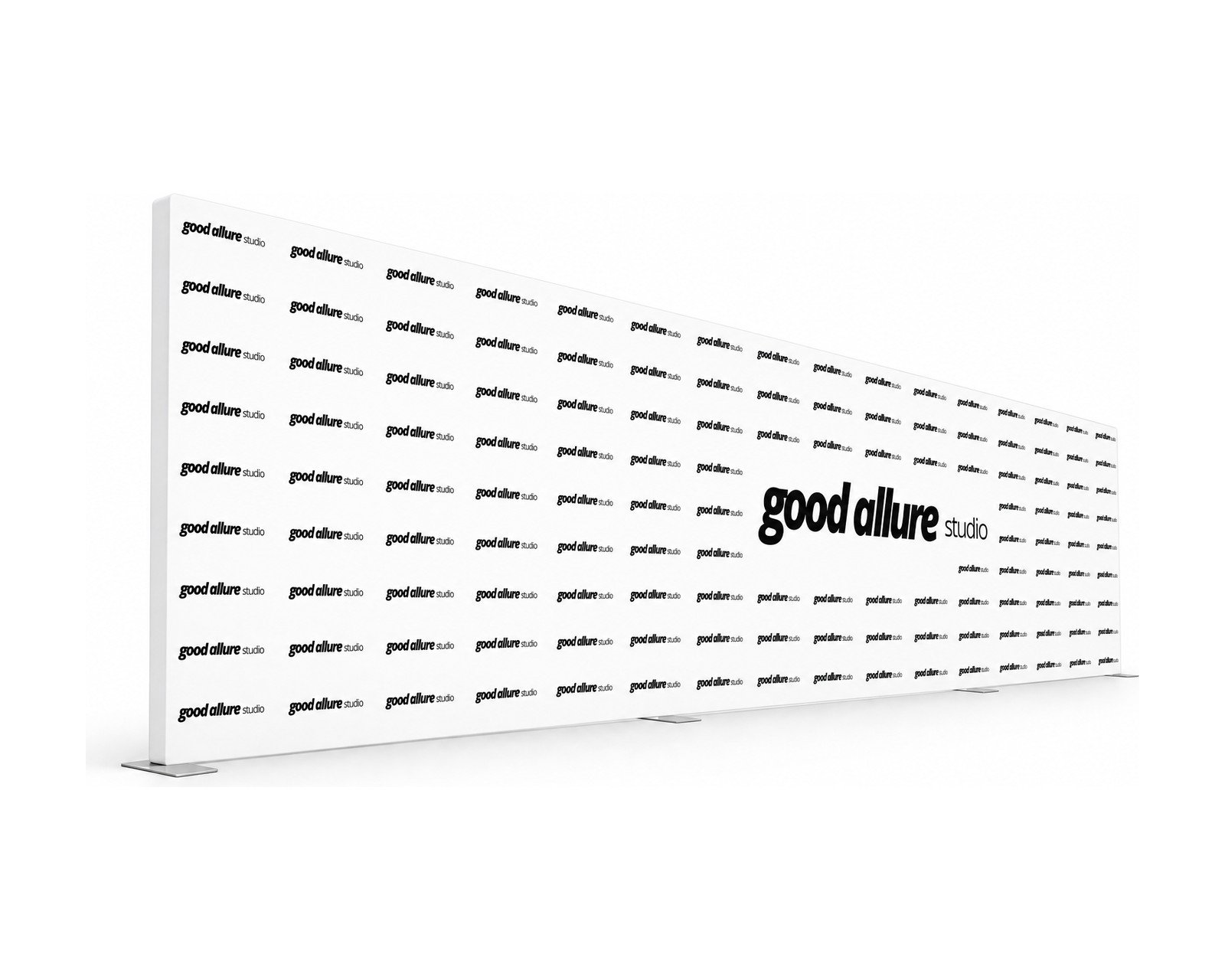 Un mur textile GOOD ALLURE STUDIO, fond de photo pour l’arrivée d’une compétition